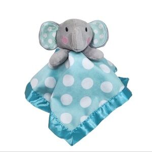 Vintage Circo Elephant Baby Lovey Aqua Blue Polka Dot Target 13” EUC